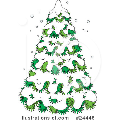 Christmas Tree Clipart #24446 by Alex Bannykh