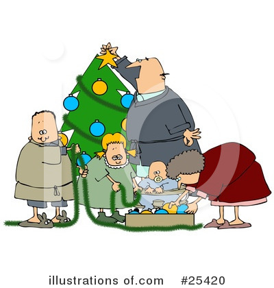 Royalty-Free (RF) Christmas Clipart Illustration by djart - Stock Sample #25420