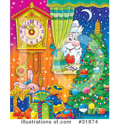 Royalty-Free (RF) Christmas Clipart Illustration by Alex Bannykh - Stock Sample #31874