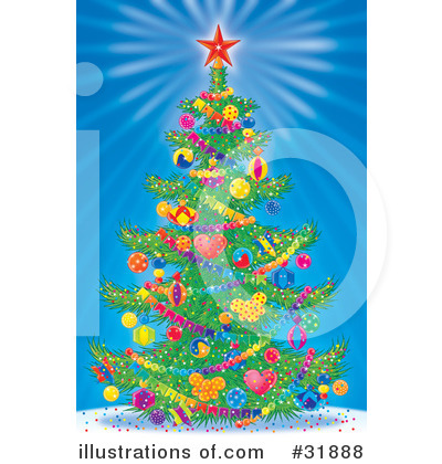 Christmas Tree Clipart #31888 by Alex Bannykh
