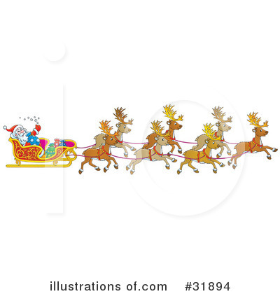 Royalty-Free (RF) Christmas Clipart Illustration by Alex Bannykh - Stock Sample #31894