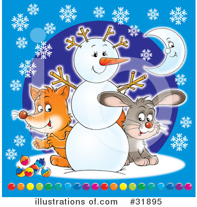 Royalty-Free (RF) Christmas Clipart Illustration by Alex Bannykh - Stock Sample #31895