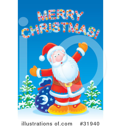 Merry Christmas Clipart #31940 by Alex Bannykh