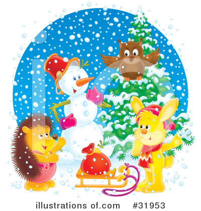 Royalty-Free (RF) Christmas Clipart Illustration by Alex Bannykh - Stock Sample #31953
