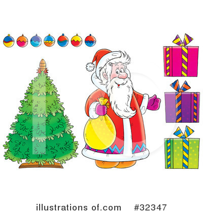 Christmas Gift Clipart #32347 by Alex Bannykh