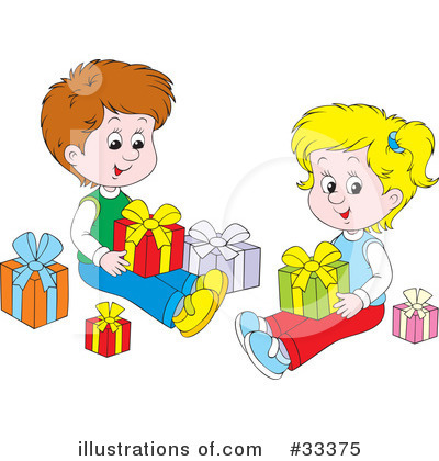 Christmas Gift Clipart #33375 by Alex Bannykh