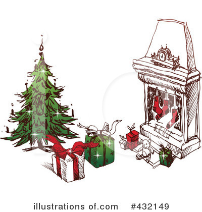 Fireplace Clipart #432149 by Eugene