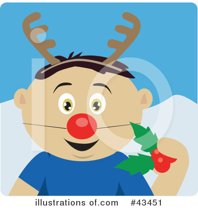 Reindeer Clipart #43451 by Dennis Holmes Designs