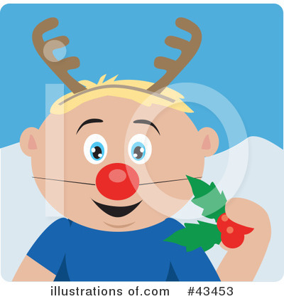 Reindeer Clipart #43453 by Dennis Holmes Designs