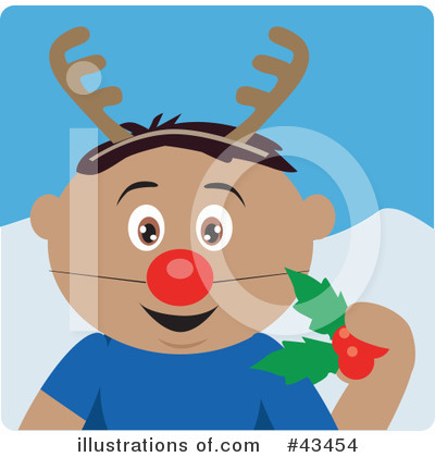 Reindeer Clipart #43454 by Dennis Holmes Designs