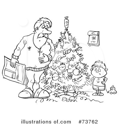 Royalty-Free (RF) Christmas Clipart Illustration by Alex Bannykh - Stock Sample #73762