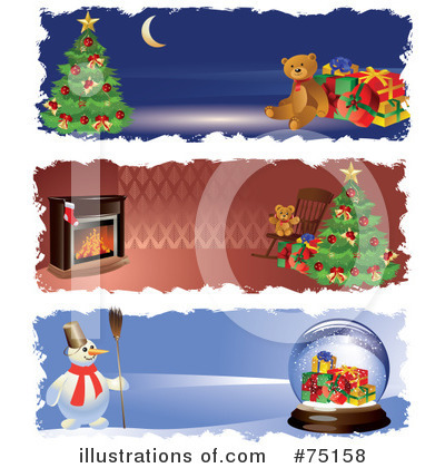 Royalty-Free (RF) Christmas Clipart Illustration by Eugene - Stock Sample #75158