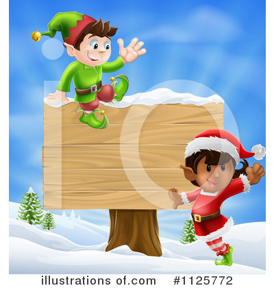 Royalty-Free (RF) Christmas Elf Clipart Illustration by AtStockIllustration - Stock Sample #1125772