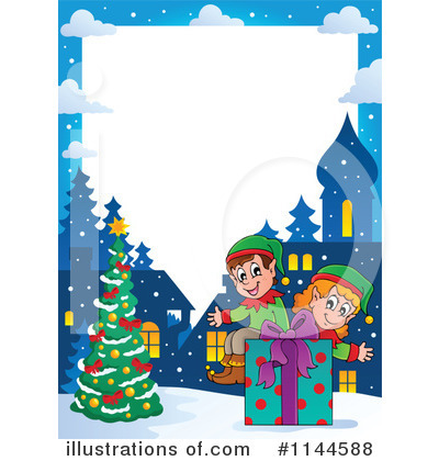 Royalty-Free (RF) Christmas Elf Clipart Illustration by visekart - Stock Sample #1144588
