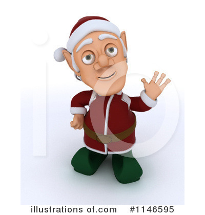 Royalty-Free (RF) Christmas Elf Clipart Illustration by KJ Pargeter - Stock Sample #1146595