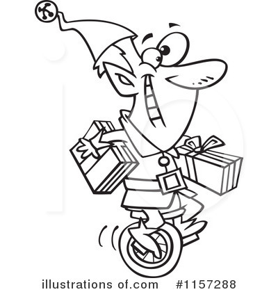Royalty-Free (RF) Christmas Elf Clipart Illustration by toonaday - Stock Sample #1157288