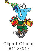 Christmas Elf Clipart #1157317 by toonaday