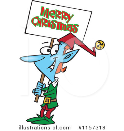 Christmas Elf Clipart #1157318 by toonaday