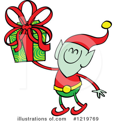 Royalty-Free (RF) Christmas Elf Clipart Illustration by Zooco - Stock Sample #1219769