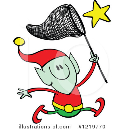 Royalty-Free (RF) Christmas Elf Clipart Illustration by Zooco - Stock Sample #1219770