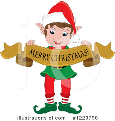 Royalty-Free (RF) Christmas Elf Clipart Illustration by Pams Clipart - Stock Sample #1220790