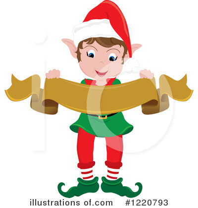 Royalty-Free (RF) Christmas Elf Clipart Illustration by Pams Clipart - Stock Sample #1220793