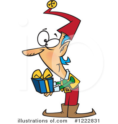 Christmas Elf Clipart #1222831 by toonaday
