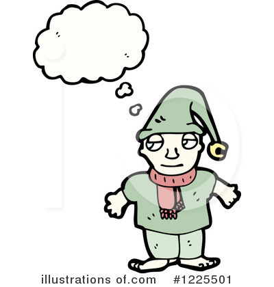 Royalty-Free (RF) Christmas Elf Clipart Illustration by lineartestpilot - Stock Sample #1225501
