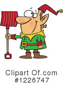 Christmas Elf Clipart #1226747 by toonaday