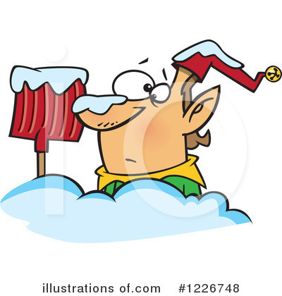 Snow Shovel Clipart #1226748 by toonaday