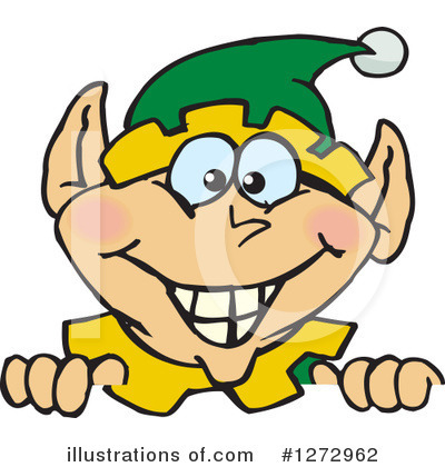 Royalty-Free (RF) Christmas Elf Clipart Illustration by Dennis Holmes Designs - Stock Sample #1272962