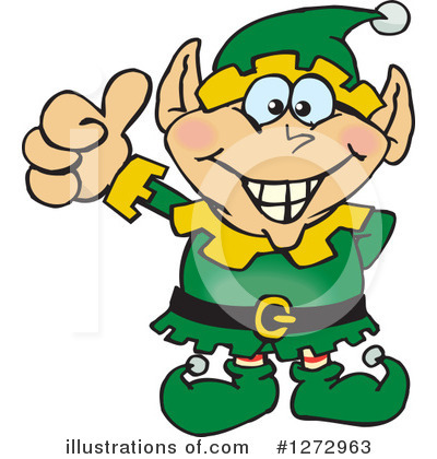 Christmas Elf Clipart #1272963 by Dennis Holmes Designs