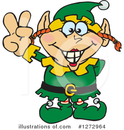 Christmas Elf Clipart #1272964 by Dennis Holmes Designs