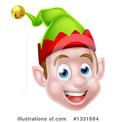 Royalty-Free (RF) Christmas Elf Clipart Illustration by AtStockIllustration - Stock Sample #1331684