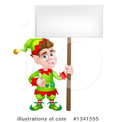 Christmas Elves Clipart #1341555 by AtStockIllustration