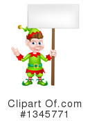 Christmas Elf Clipart #1345771 by AtStockIllustration