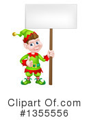 Christmas Elf Clipart #1355556 by AtStockIllustration