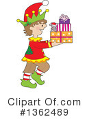 Christmas Elf Clipart #1362489 by Maria Bell