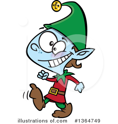 Christmas Elf Clipart #1364749 by toonaday