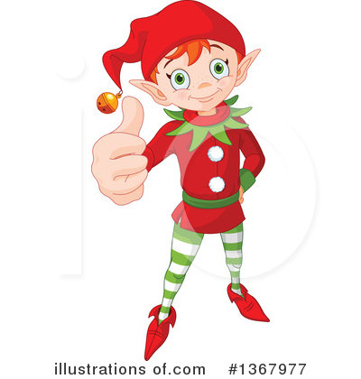 Christmas Elf Clipart #1367977 by Pushkin