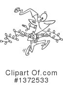 Christmas Elf Clipart #1372533 by toonaday
