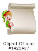 Christmas Elf Clipart #1423487 by AtStockIllustration