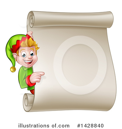 Royalty-Free (RF) Christmas Elf Clipart Illustration by AtStockIllustration - Stock Sample #1428840