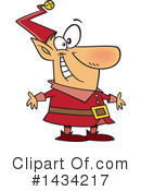 Christmas Elf Clipart #1434217 by toonaday