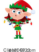 Christmas Elf Clipart #1804933 by Hit Toon