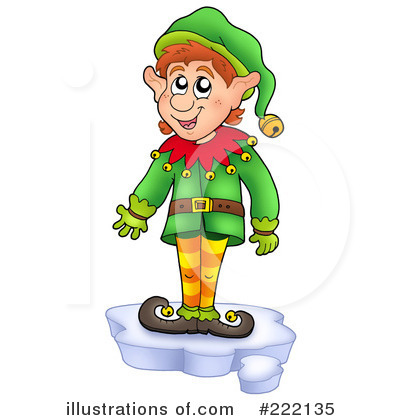 Royalty-Free (RF) Christmas Elf Clipart Illustration by visekart - Stock Sample #222135