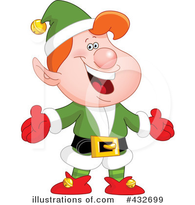 Royalty-Free (RF) Christmas Elf Clipart Illustration by yayayoyo - Stock Sample #432699