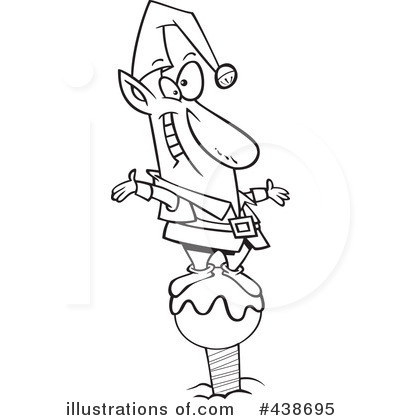 Royalty-Free (RF) Christmas Elf Clipart Illustration by toonaday - Stock Sample #438695