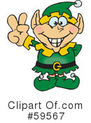 Christmas Elf Clipart #59567 by Dennis Holmes Designs