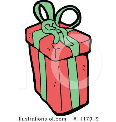Royalty-Free (RF) Christmas Gift Clipart Illustration by lineartestpilot - Stock Sample #1117919